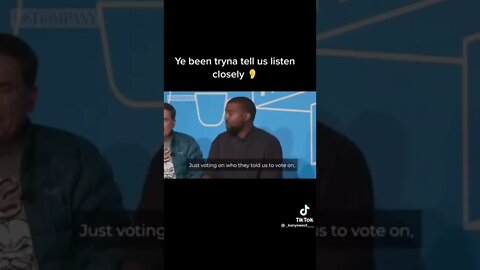 #ye been telling us all along
