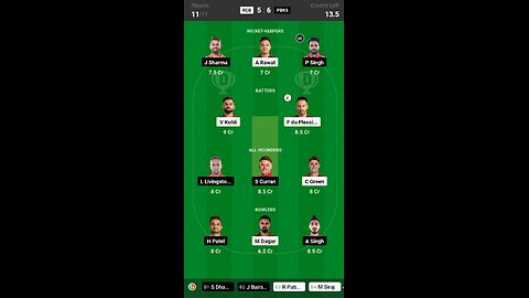 RCB vs PBKS 6th match TATA IPL Indian premier league Match Pridiction