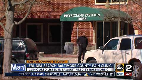Federal agents search Baltimore County pain clinic