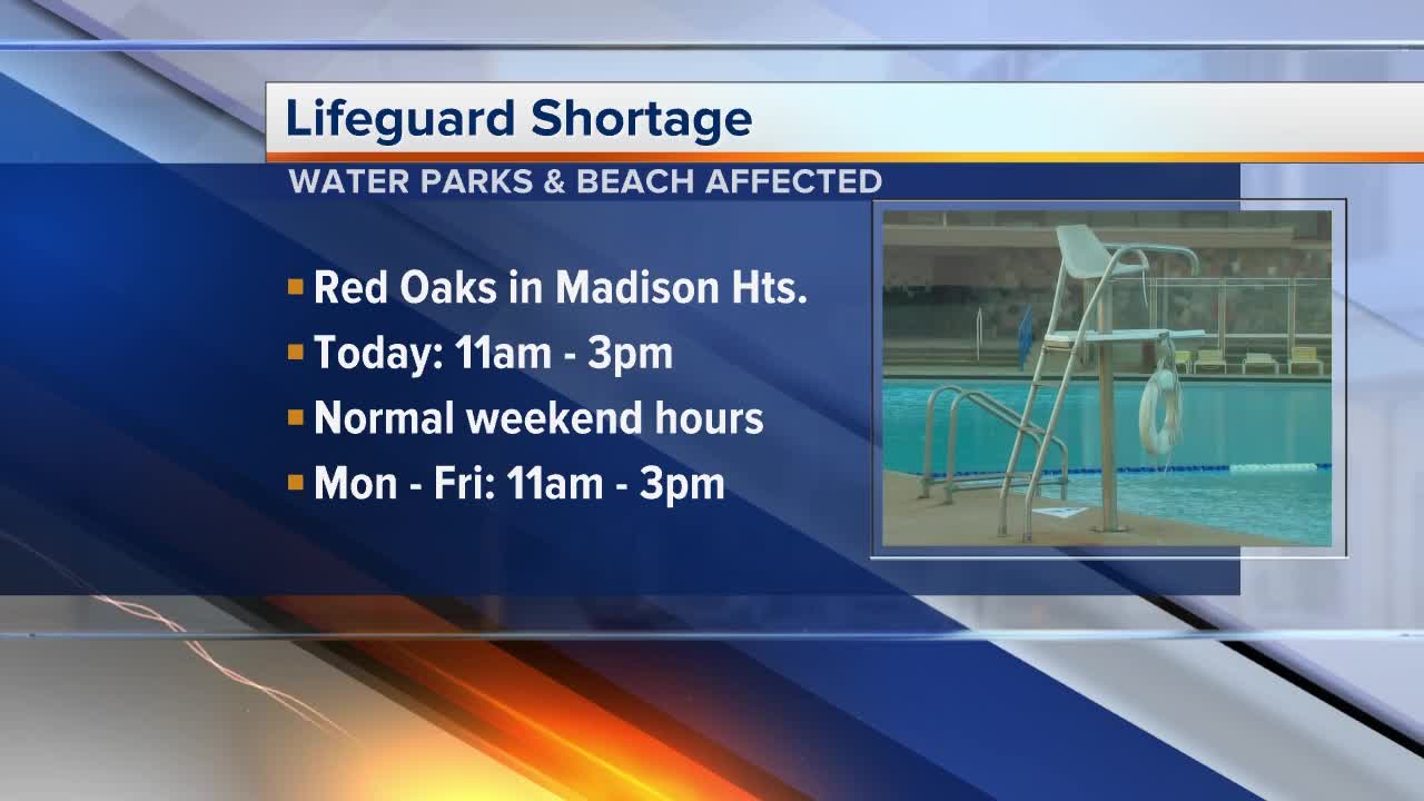 Oakland County reduces waterpark hours due to lifeguard shortage