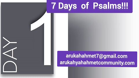 7 days of psalms challenge!!
