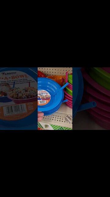 DON'T MISS A DROP! Groovy Cereal Bowls With Straws #shorts