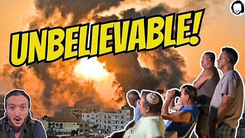 Israelis Sit On Hilltops To Watch & Cheer Bombing