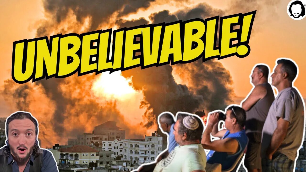 Israelis Sit On Hilltops To Watch & Cheer Bombing
