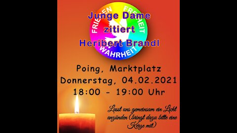 Poing 04.02.21 Junge Dame zitiert Heribert Prantl