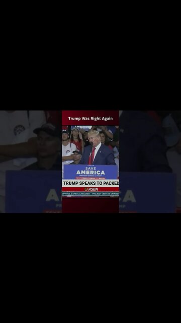 Trump Was Right Again