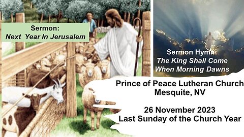 Part 2: Last Day of the Church Year Divine Service