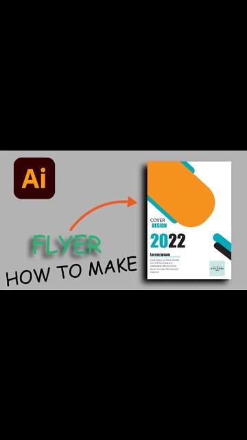 How to make a Business Flyer Template Graphic Design Adobe Illustrator cc 2022 #short