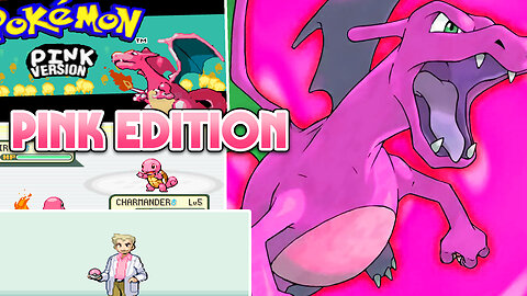 Pokemon Pink Edition - Complete GBA ROM Hack all 151 Pokemon and make them pink variations