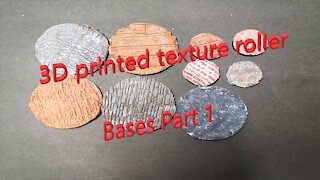 3D printed texture rollers. easy and realistic stone and wood
