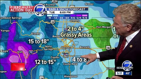 Soggy storm dumping heavy rain and snow over Colorado!