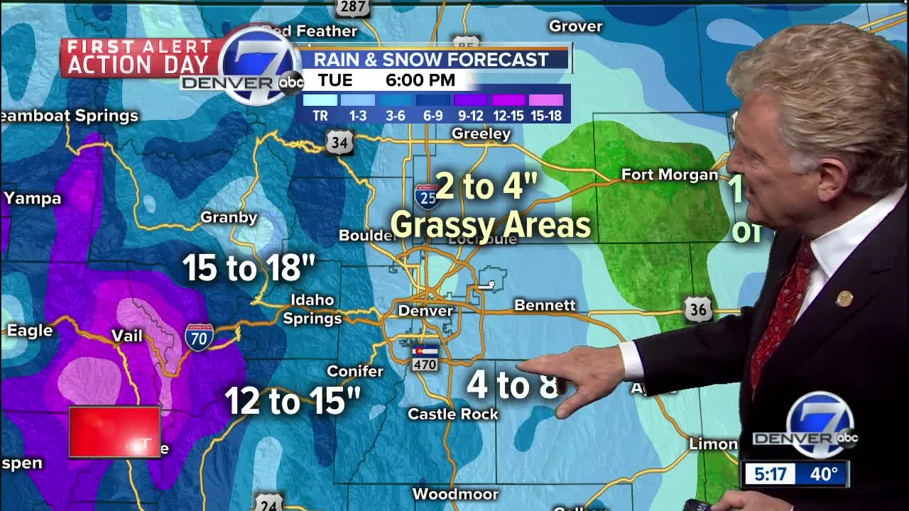 Soggy storm dumping heavy rain and snow over Colorado!