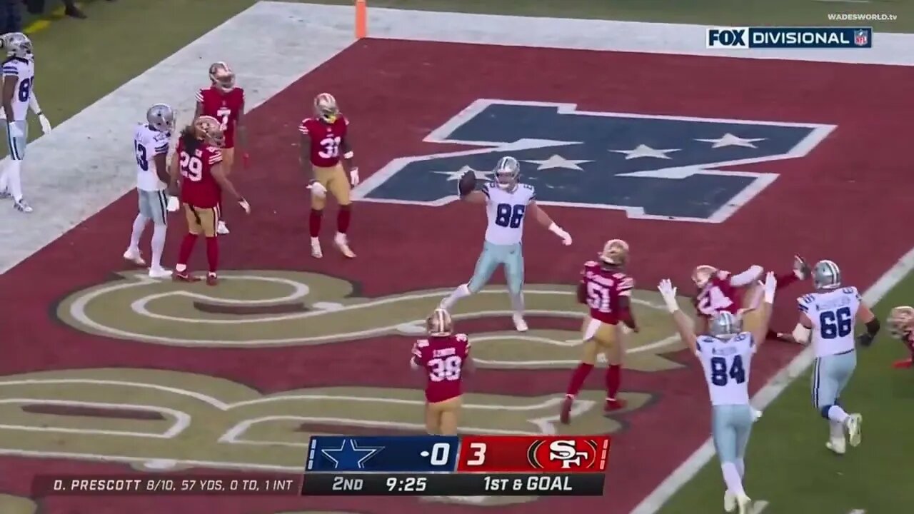 Dak to Schultz TOUCHDOWN | NFL Playoffs | #DALvsSF | 1/22/23