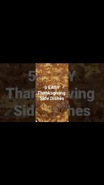 Need some side dishes for Thanksgiving? I'm sharing 5 easy ones with you!