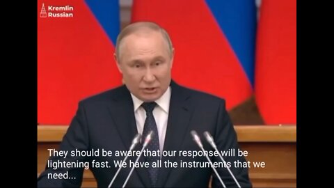 Putin tells NATO not to intervene