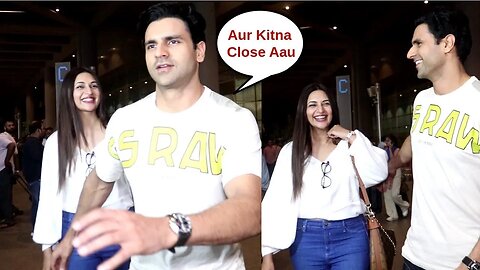 Divyanka Tripathi And Her Husband Vivek Dahiya Were Spotted At The Airport