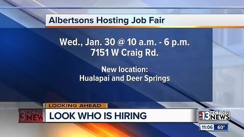 Albertson's job fair on Wednesday