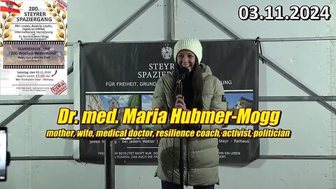 Dr. Maria Hubmer-Mogg Augen weit geöffnet