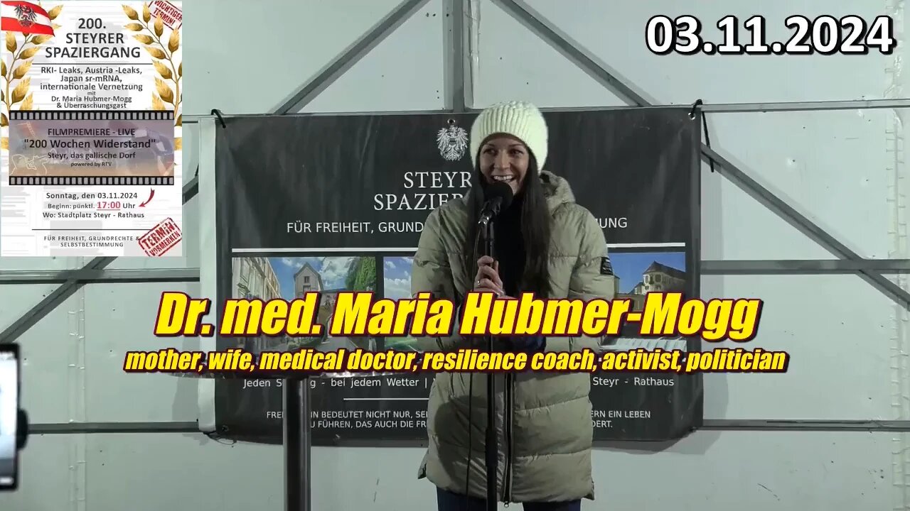 Dr. Maria Hubmer-Mogg Augen weit geöffnet