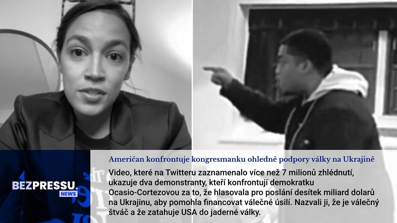 Američan konfrontuje kongresmanku ohledně podpory války na Ukrajině