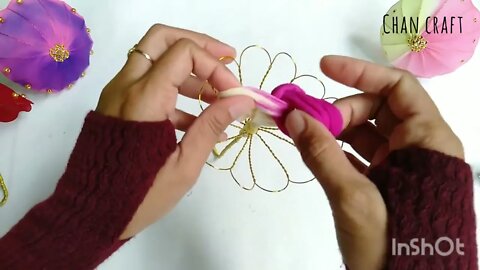 DIY Souvenir Ideas from Nylon Stocking || Ide Souvenir dari Kain Stoking || Mini Umbrella from Nylon