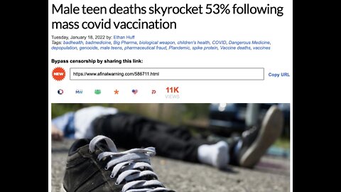 Male teen deaths skyrocket 53% following mass covid vaccination – NaturalNews