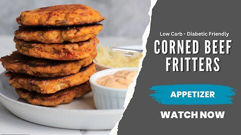 Corned Beef Fritter Recipe | Low Carb Fritters | Keto Recipes | Diabetic Friendly
