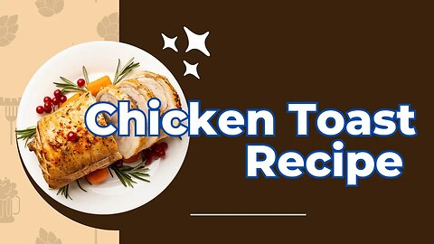 Chicken toast || chicken toast recipe || shrimp toast recipe #toastrecipe #recipes #toast