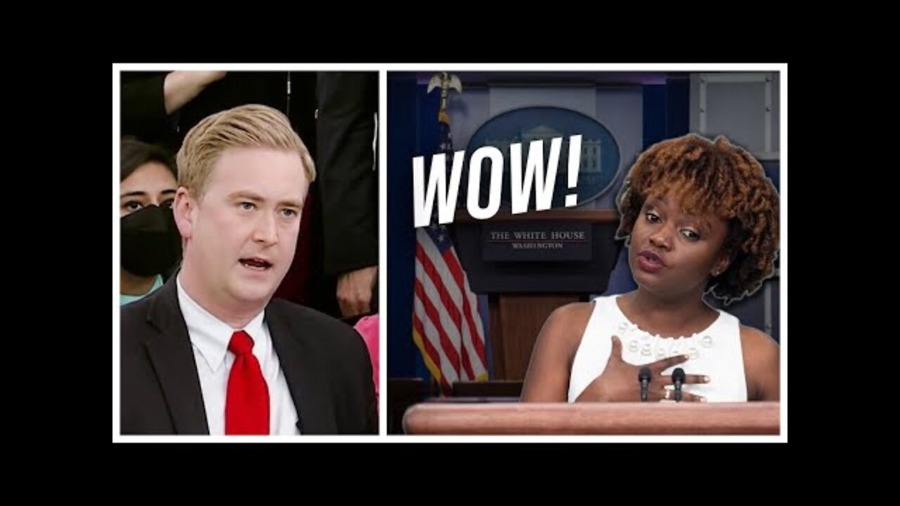 The White House BLATANTLY Lies in Response to Peter Doocy's Question on the Economy!