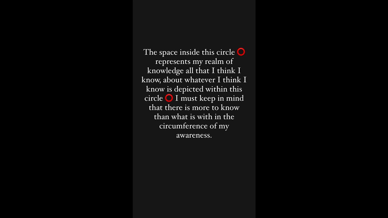 The circle of knowledge and my purpose for teaching ￼