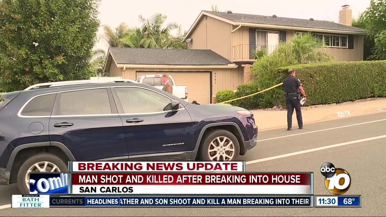 Homeowner stabbed during break-in; suspected burglar shot