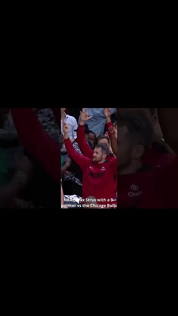 NBA@Max Strus with a 3 pointer vs the Chicago Bulls #shorts #nba #maxstrus