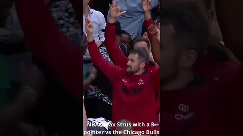 NBA@Max Strus with a 3 pointer vs the Chicago Bulls #shorts #nba #maxstrus