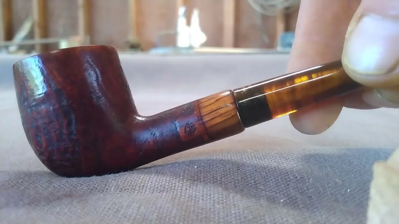 Available, lightly sand blast little pipe with Bocote