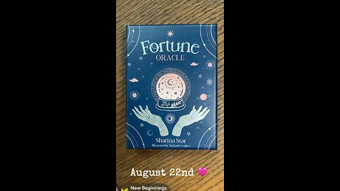 8/22/24 card: new beginnings