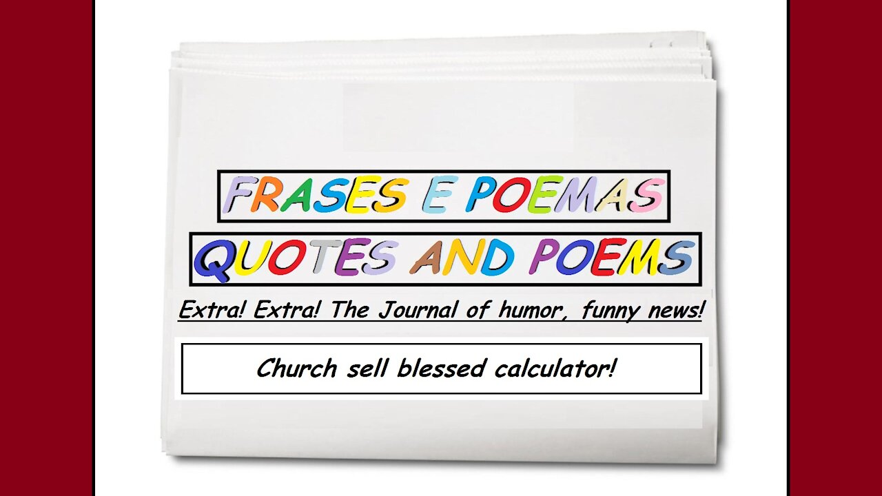 Funny news: Church sell blessed calculator! [Quotes and Poems]