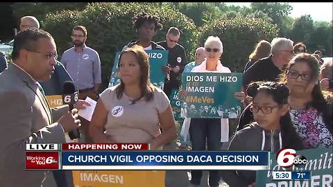 Church vigil opposing DACA decision