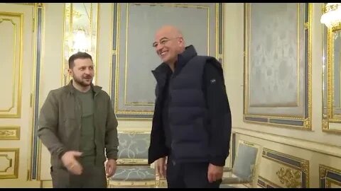 🇺🇦GraphicWar🔥Handshake w/Greece Foreign Minister Dendias Visit Kyiv Ukraine Glory to Ukraine #shorts