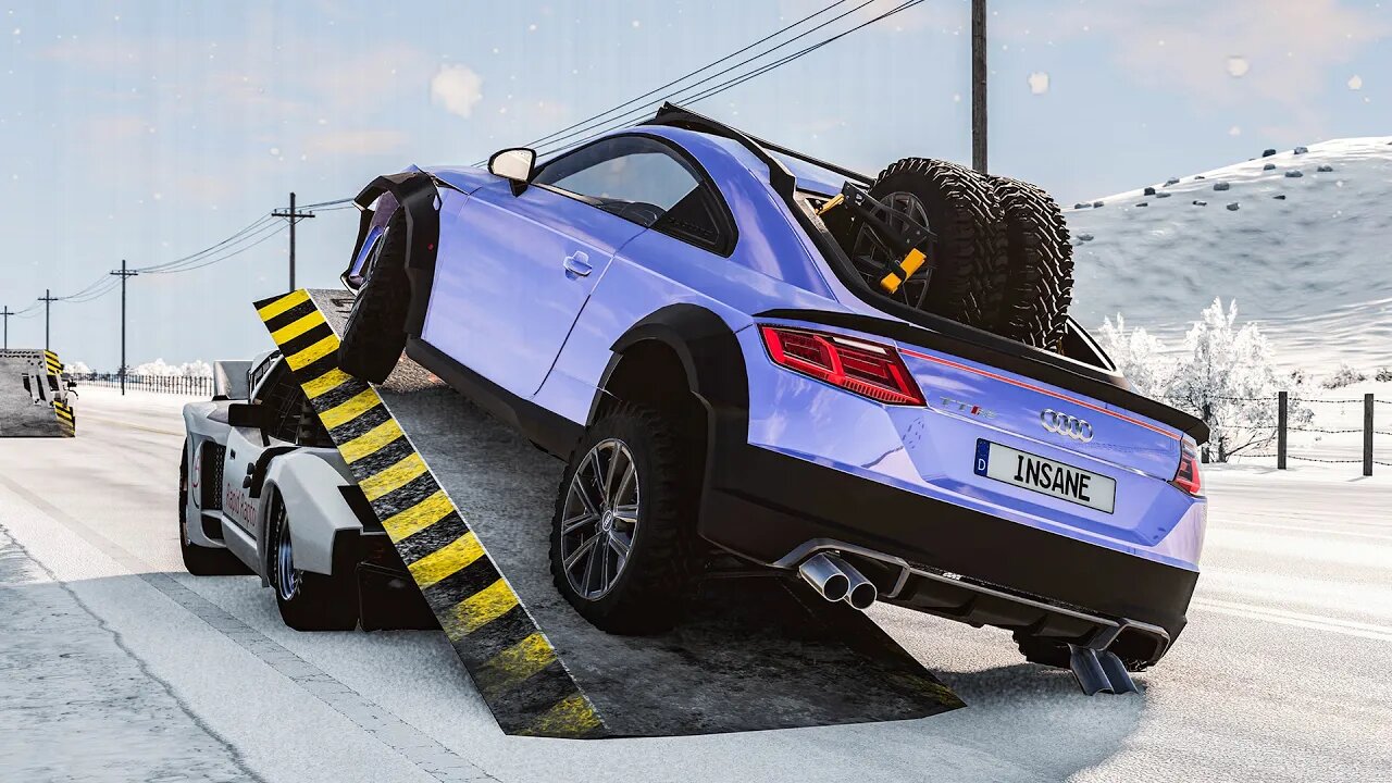 Trying to Survive from Flip Cars #4 - BeamNG.Drive