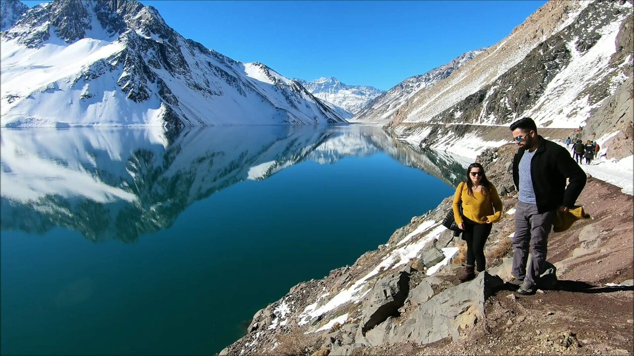 Trip to Embalse El Yeso Reservoir at Cajon Del Maipo in Santiago, Chile