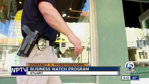 Stuart PD’s ‘business watch’ program solves 2 crime sprees