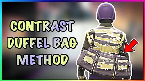 How to get the Contrast Camo Duffel Bag with ANY Outfit (GTA Online)