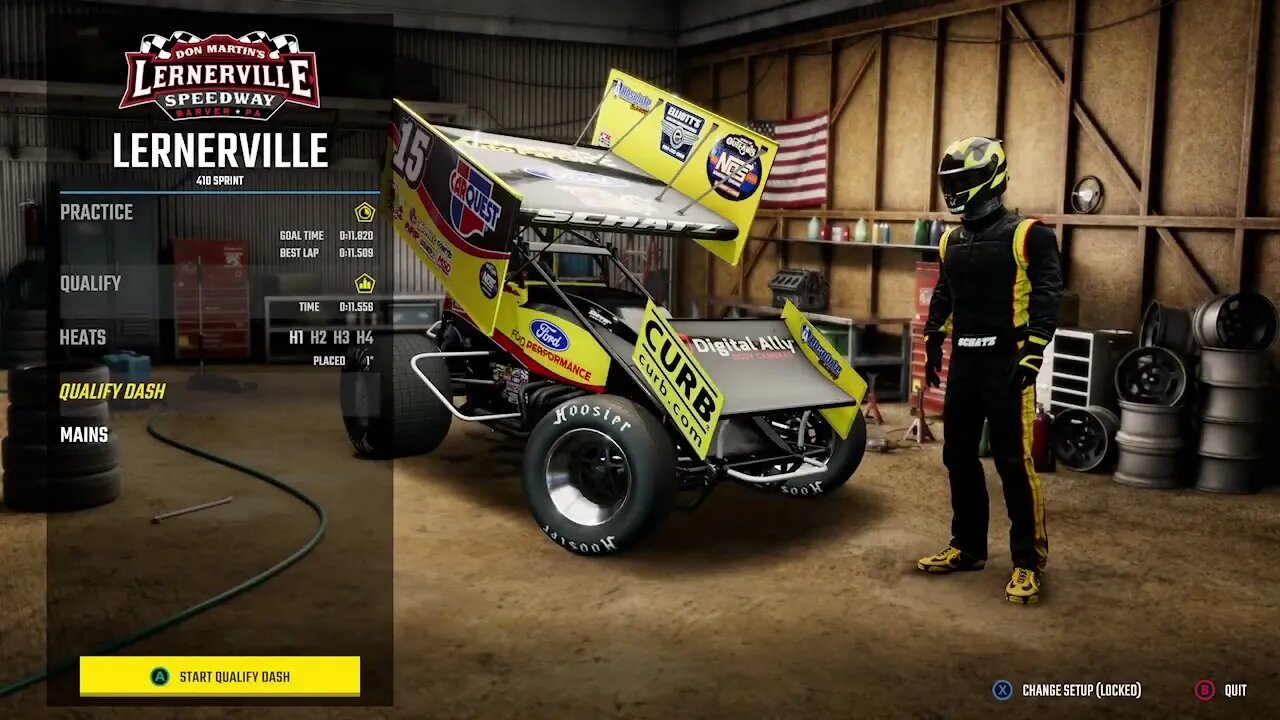 World of Outlaws: Dirt Racing - Don Martin’s Lernerville Speedway Gameplay