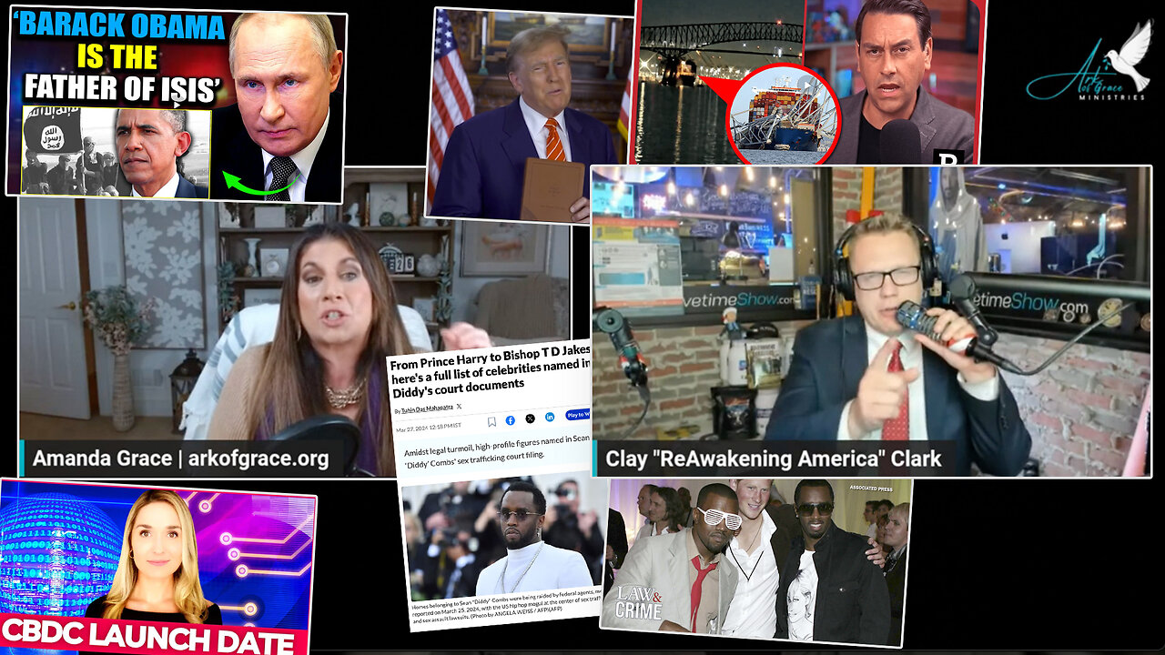 Amanda Grace | Amanda Grace & Clay Clark Discuss: Purim, The Story of Esther, Russia Says Behind Moscow Attacks, Baltimore Bridge Collapse, Feds Raid Diddy's Homes, Dollar Collapse & Trump Encouraging Bible Reading