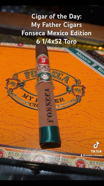 Cigar of the Day: My Father Cigars Fonseca Mexico Edition 6 1/4x52 #Shorts #Cigars #PCA #Unveiled