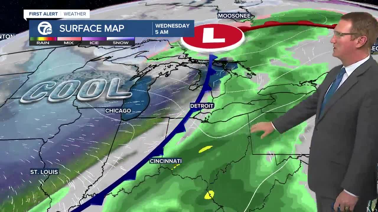Rain tonight and much colder tomorrow