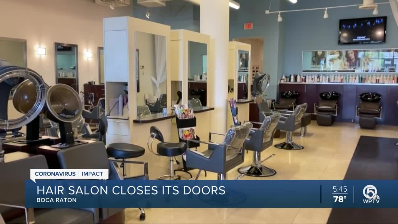 Salon near Boca Raton closes its doors to help prevent spread of coronavirus