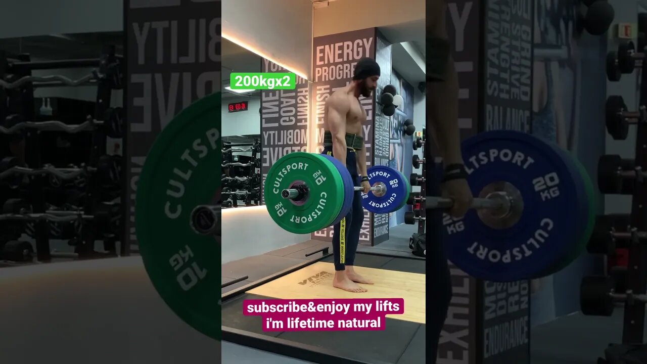 Deadlift 200KGx2 | Champion Mindset | Bodyweight 74kg #shorts #youtubeshorts #viralshorts