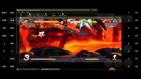 DBZ Fighter Z Mugen v5 using exagear w/ wine 8 2