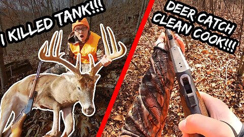 MONSTER BUCK DOWN!!! | Catch Clean Cook Whitetail Deer!!!